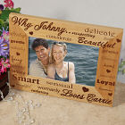 Why I Love You Wood Picture Frame